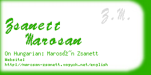 zsanett marosan business card